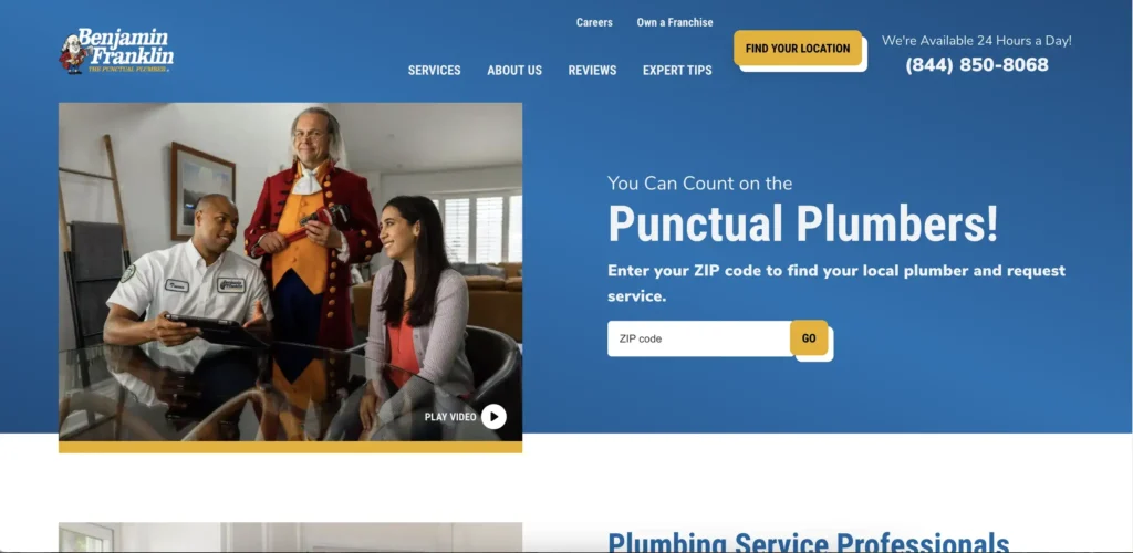Benjamin Franklin Plumbing Website
